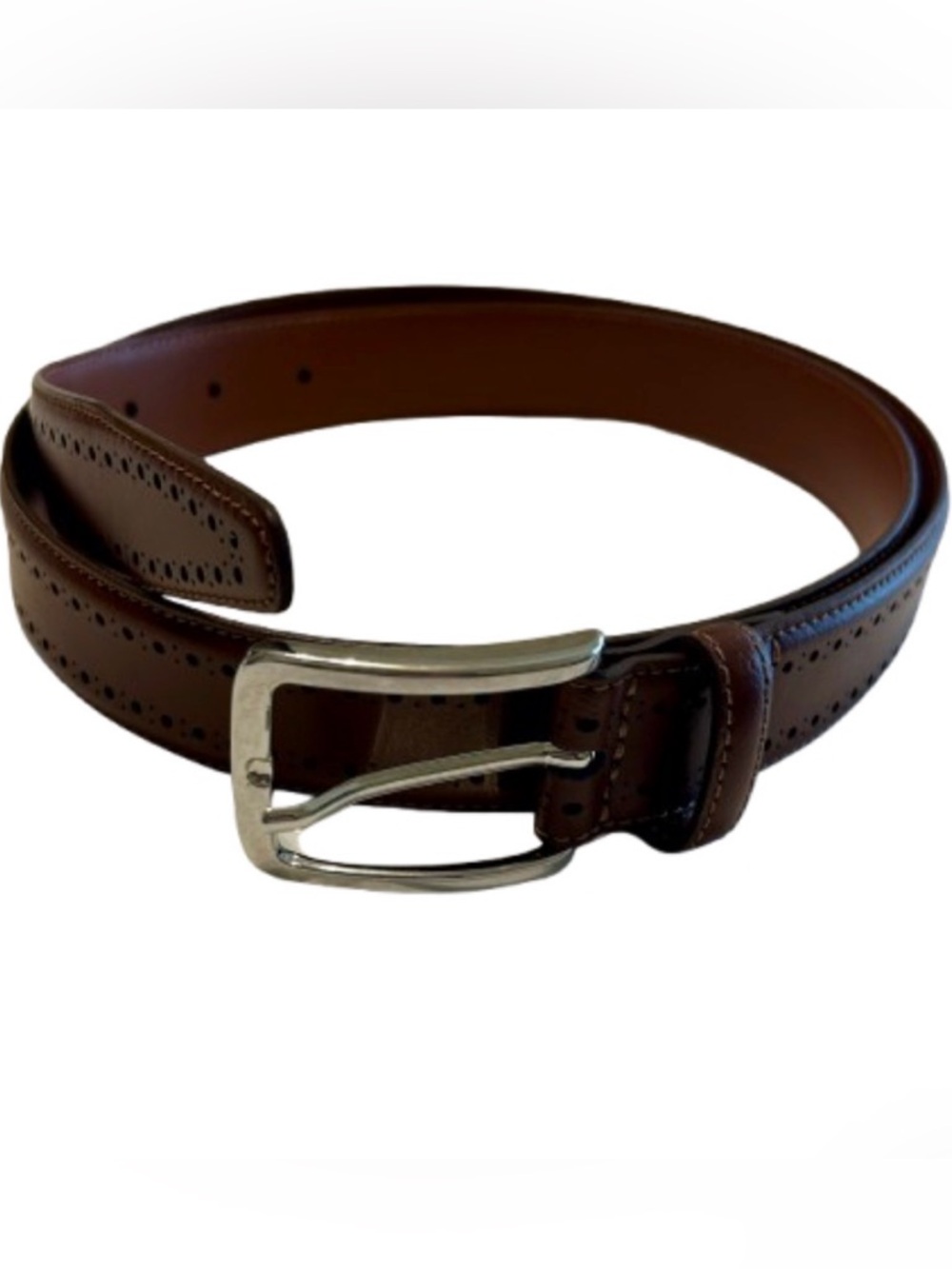 Brooks Brothers Men’s Leather Belt Made in Italy 36